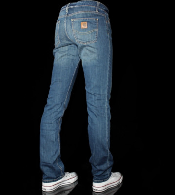 Carhartt W Texas Pant RioBravo blue laundry wash