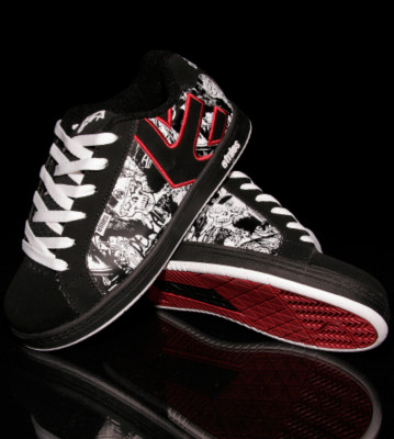 Etnies Kids Shoes Fader black/white/red
