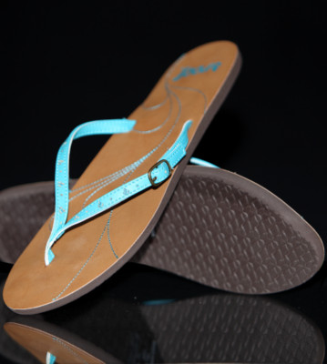 Reef Flipflops Buckle Up brown/aqua
