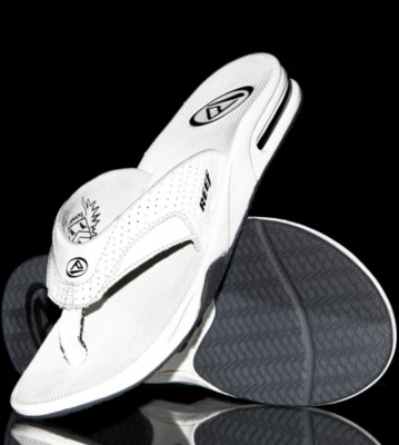 Reef Flipflops Leather Fanning white
