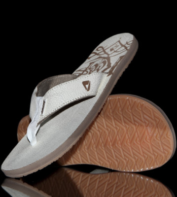 Reef Flipflops Leather Smoothy white craq