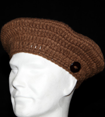 Sessun Beanie Folk Island brown camel
