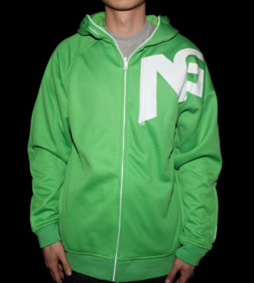 Analog Zip Hooded Transpose green wicked