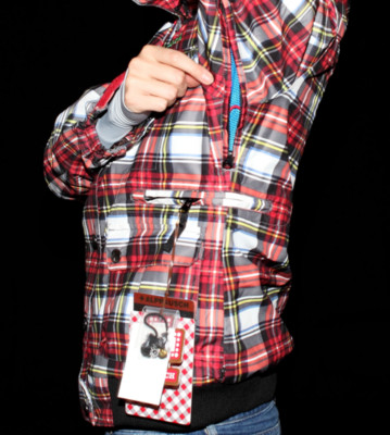 Alprausch W Snowjacket Leila red scotch plaid