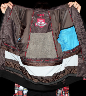 Alprausch W Snowjacket Leila red scotch plaid