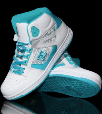DC W Shoes Rebound HI white/aqua