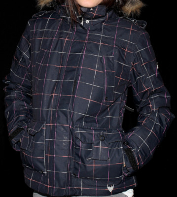 Roxy Snowjacket In The Navy black print