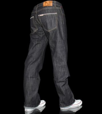 Safari Jeans White Stripes black