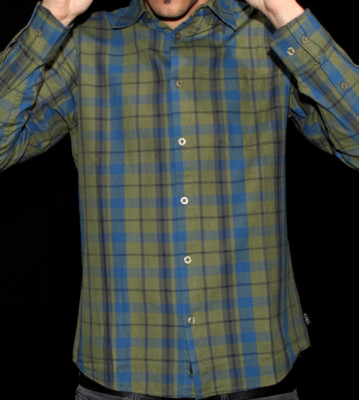 Forvert Shirt Heick green yellow checked