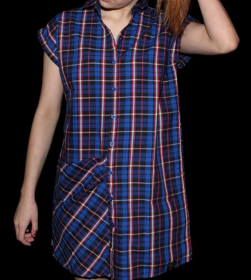 Forvert W Shirt Lilith blue checked