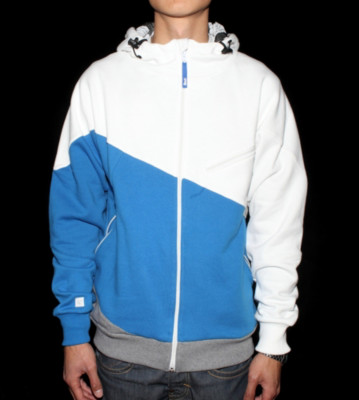 Ucon Zip Hooded Kaliad white/blue/grey