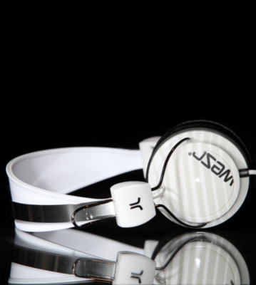 Wesc Headphones Bongo Gradiant Stripe white grey plaster