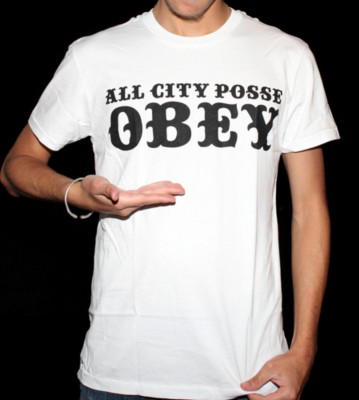 Obey T-Shirt Obey All City Posse white