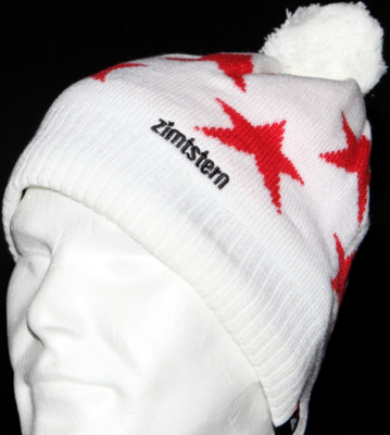 Zimtstern Beanie Star 11 white/red