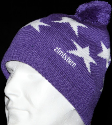 Zimtstern Beanie Star 11 purple/white