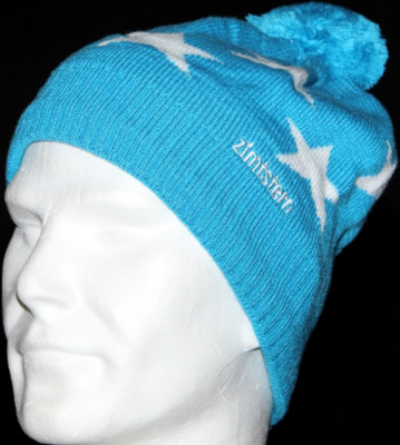 Zimtstern Beanie Star 11 blue/white