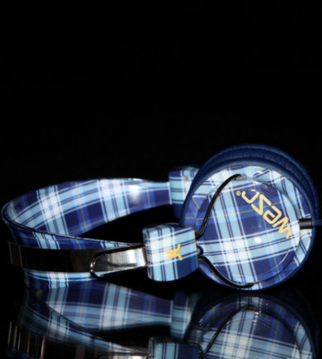 Wesc Headphones Checked Bongo blue maedium blue