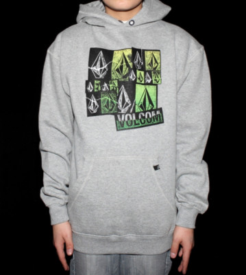 Volcom Kids Hooded Side by Side grey melange