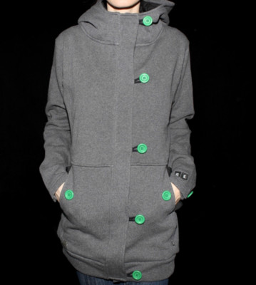 Ucon W Button Hooded Button Omma grey dark grey