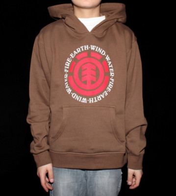 Element Kids Hooded Elemental brown darkearth