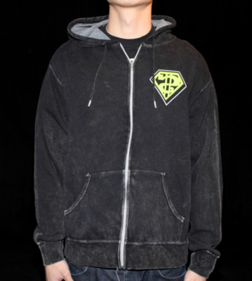 Gost Zip Hooded Super Company black