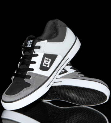 DC Kids Shoes Pure black grey armor white