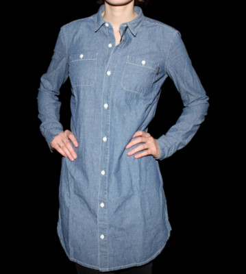 Carhartt W Shirt Flagstaff blue indigo stone washed