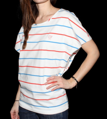 Revolution W T-Shirt Doll white red blue stripe