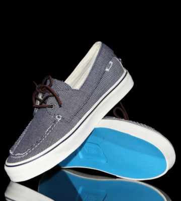 Vans Shoes Zapato Slip CA blue white stripe