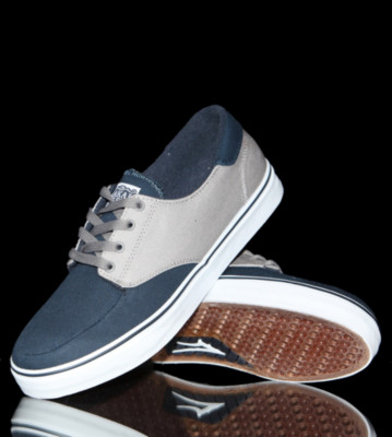Lakai Shoes Belmont SP4 blue navy/grey canvas nv-g