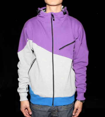 Ucon Zip Hooded Kaliad purple/light grey/blue