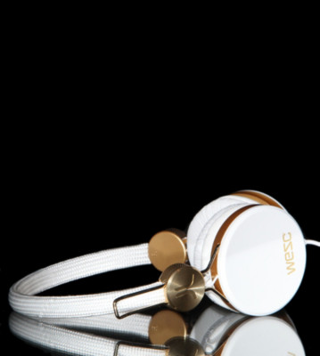 Wesc Headphones Banjo Gold white