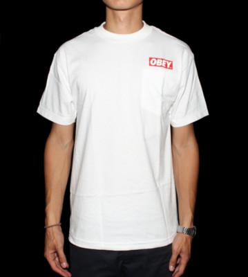 Obey T-Shirt Obey Bar Logo white