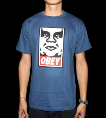 Obey T-Shirt Obey Icon blue patrol