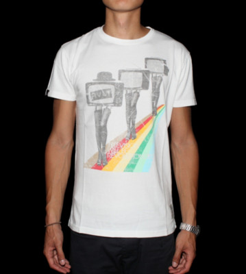 Revolution T-Shirt Television Pacer white
