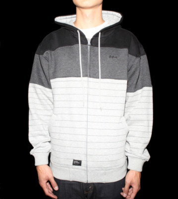 Safari Zip Hooded Irvine grey/black