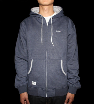 Safari Rev. Zip Hooded Melange blue melange
