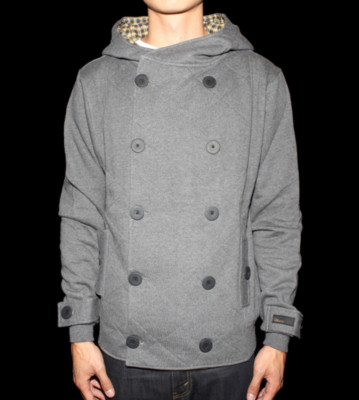 Ucon Button Hooded Gustav grey dark/plaid