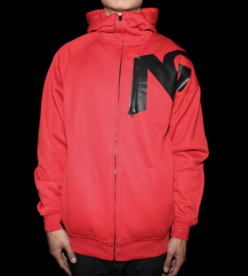 Analog Zip Hooded Transpose red infrared