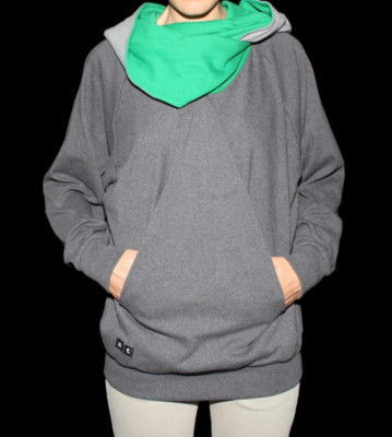 Ucon W Hooded Karat grey dark grey/green
