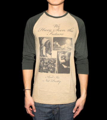 Insight Baseball Shirt Forsight beige krafted/green