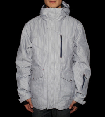 Zimtstern Snowjacket Sargas blue hickory/white stripes