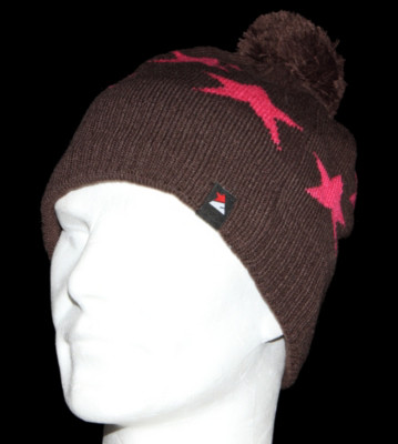 Zimtstern Beanie Star 12 brown/pink berry