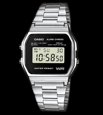 Casio Watch A158WEA silver/black