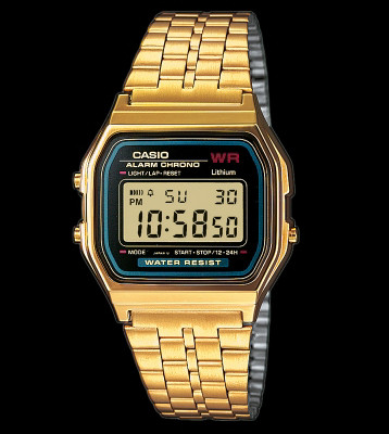 Casio Watch A159WGEA gold/black