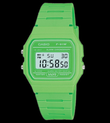 Casio Watch F-91WC green