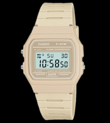 Casio Watch F-91WC beige