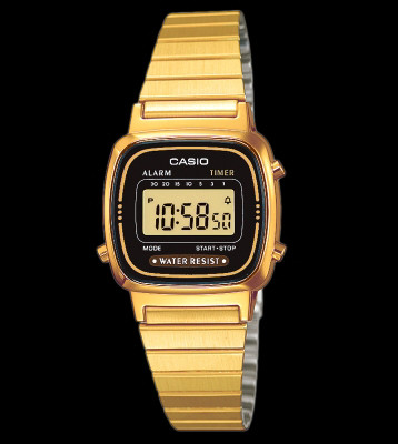 Casio Watch LA670WEGA gold/black