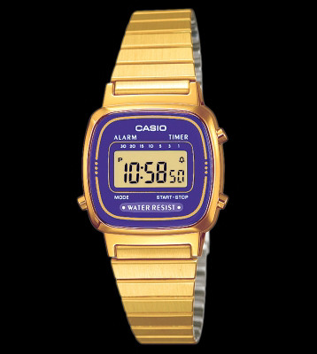 Casio Watch LA670WEGA gold/purple