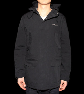 Carhartt Jacket Battle Parka black/white snow